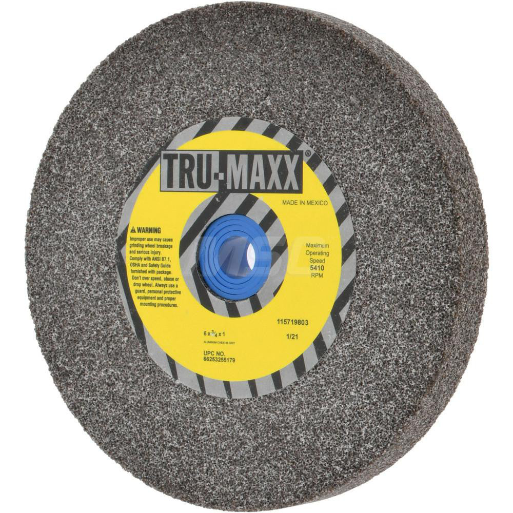 Tru-Maxx 66253255179 Bench & Pedestal Grinding Wheel 6" Dia, 3/4" Thick, 1" Hole Dia, Aluminum Oxide