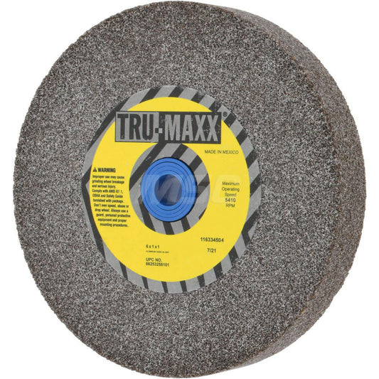 Tru-Maxx 66253255101 Bench & Pedestal Grinding Wheel 6" Dia, 1" Thick, 1" Hole Dia, Aluminum Oxide