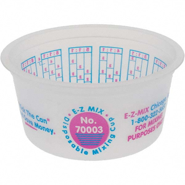 E-Z Mix 70003 1/4 pt Paint Mixing Cup Plastic, 200 Pack