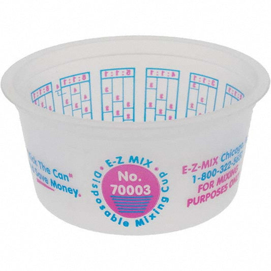 E-Z Mix 70003 1/4 pt Paint Mixing Cup Plastic, 200 Pack