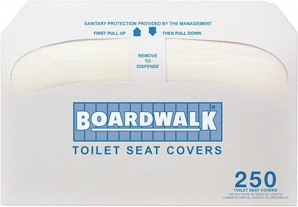 Boardwalk BWKK5000B (20 to a Case) 250-Sheet Packs White Toilet Seat Covers