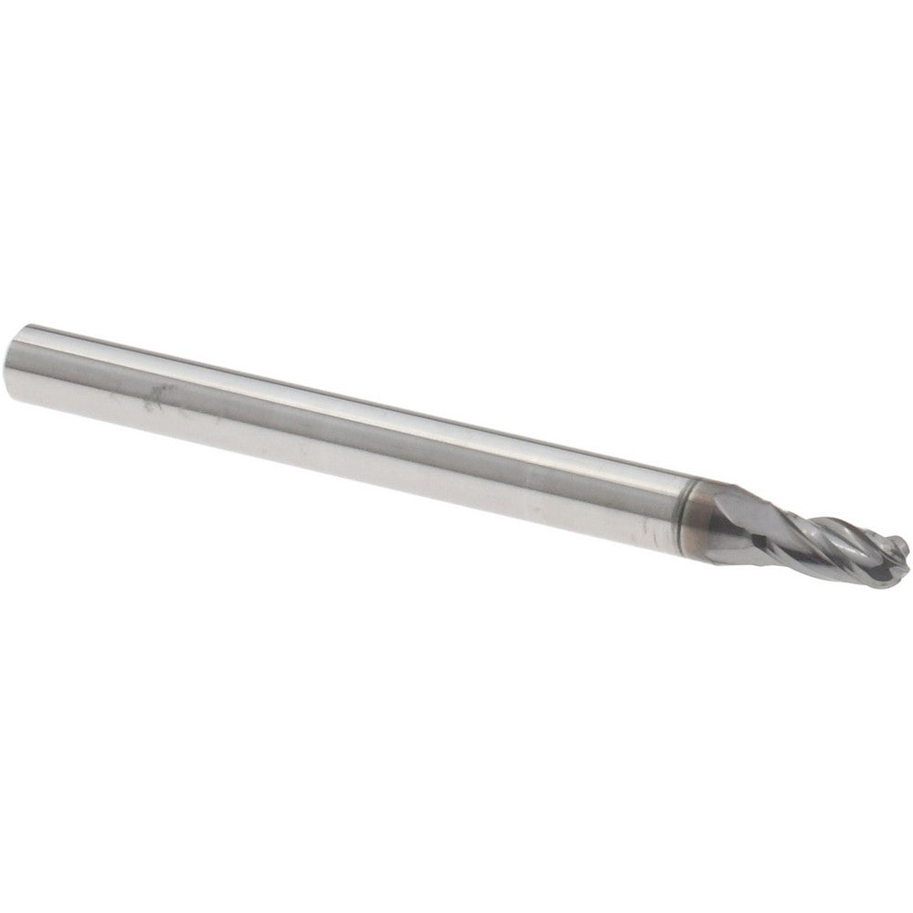 Accupro 70209986 Ball End Mill 3/32" Dia, 3/16" LOC, 4 Flute, Solid Carbide