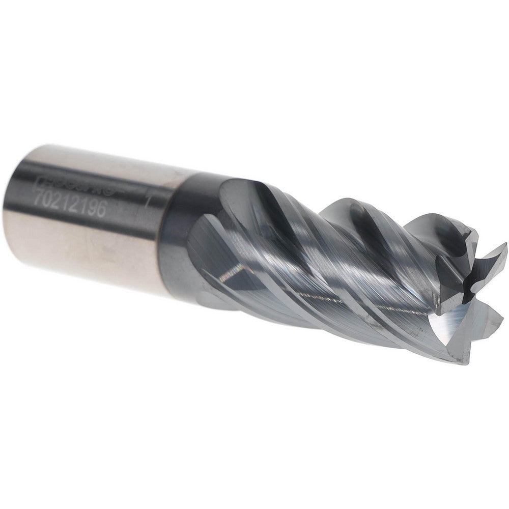 Accupro 70212196 Corner Radius End Mill 1" Dia, 1-3/4" LOC, 0.03" Radius, 5 Flutes, Solid Carbide