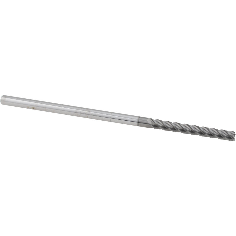 Accupro 70212238 Square End Mill 1/8'' Dia, 1'' LOC, 1/8'' Shank Dia, 3'' OAL, 4 Flutes, Solid Carbide