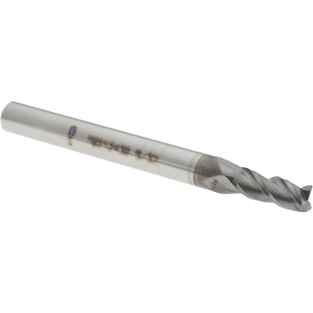 Accupro 70212436 Square End Mill 5/32" Dia, 3/8" LOC, 3 Flutes, Solid Carbide