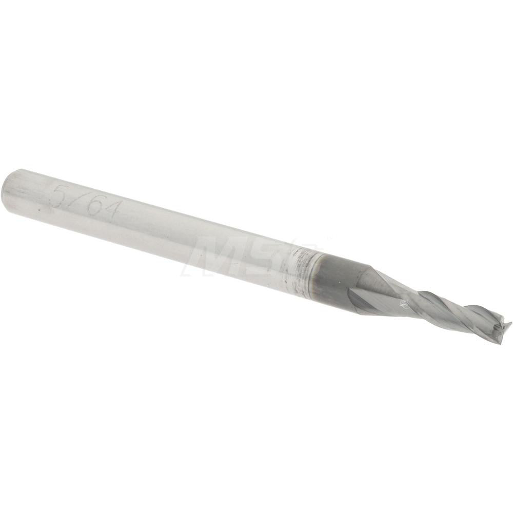 Accupro 70212477 Square End Mill 5/64'' Dia, 1/4'' LOC, 1/8'' Shank Dia, 1-1/2'' OAL, 3 Flutes, Solid Carbide