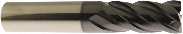Accupro 70214432 Corner Radius End Mill 1/2" Dia, 5/8" LOC, 0.02" Radius, 4 Flutes, Solid Carbide