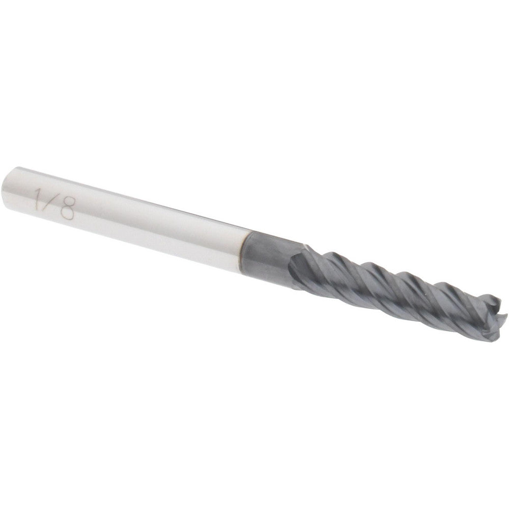 Accupro 70215728 Corner Radius End Mill 1/8" Dia, 1/2" LOC, 0.02" Radius, 4 Flutes, Solid Carbide