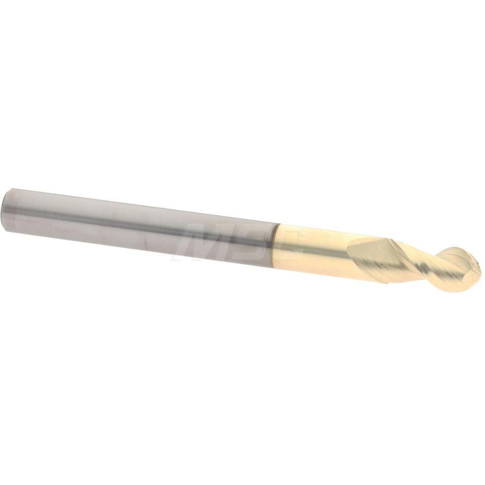 Accupro 313573 Ball End Mill 3/16" Dia, 5/16" LOC, 2 Flute, Solid Carbide