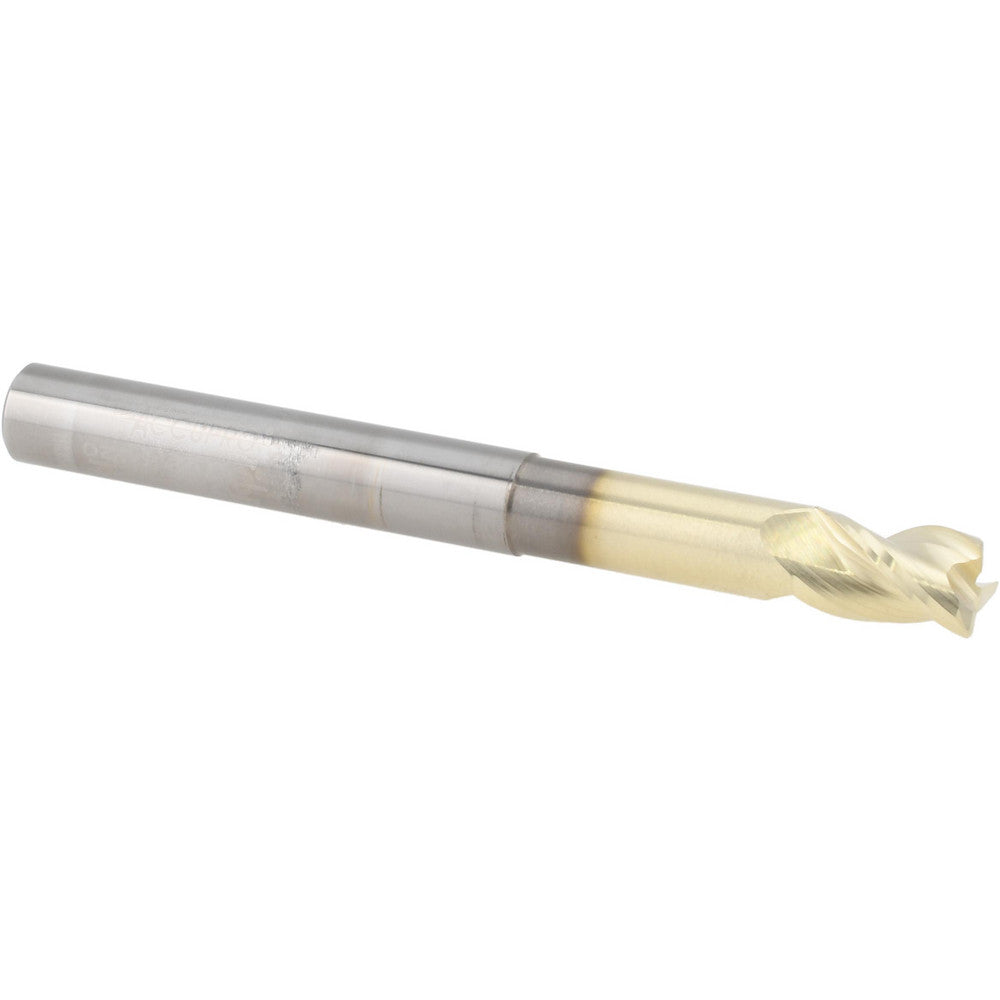 Accupro 315392 Corner Radius End Mill 1/4" Dia, 3/8" LOC, 37 deg Helix, Corner Radius End, Centercutting