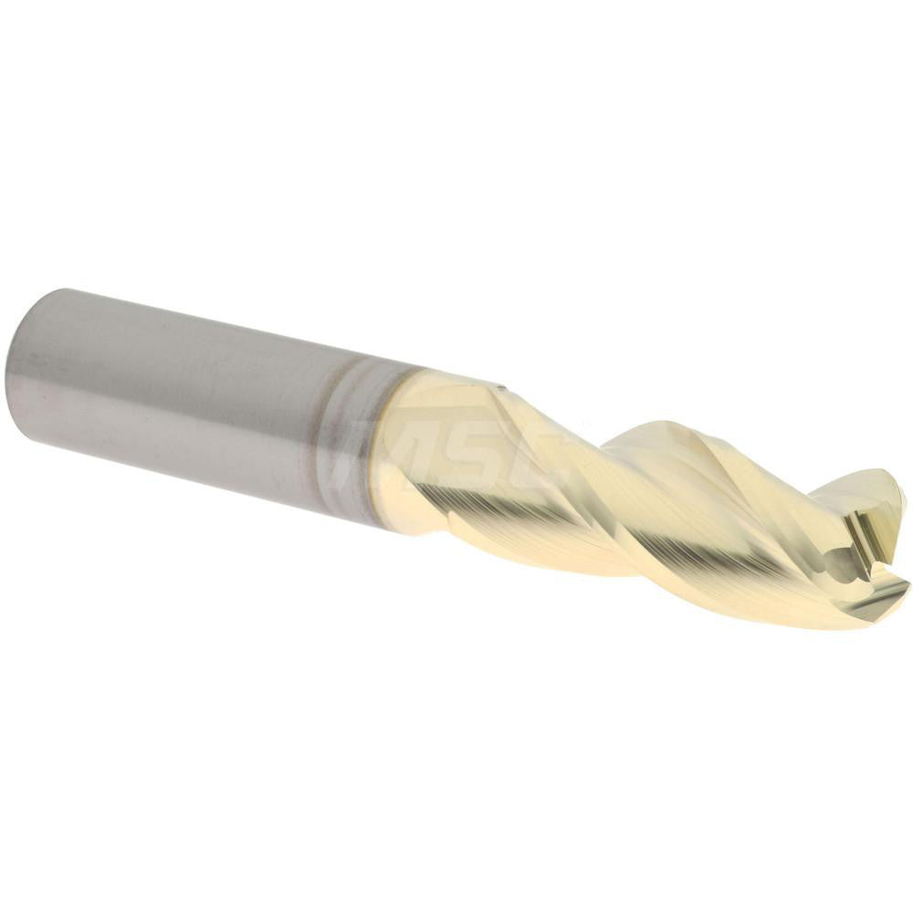 Accupro 350-50020-125C5 Corner Radius End Mill 1/2" Dia, 1-1/4" LOC, 37 deg Helix, ZrN Coated, Corner Radius End, Centercutting