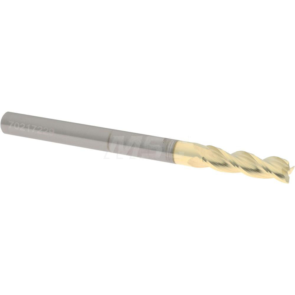 Accupro 314520 Corner Radius End Mill 3/16" Dia, 5/8" LOC, 37 deg Helix, Corner Radius End, Centercutting