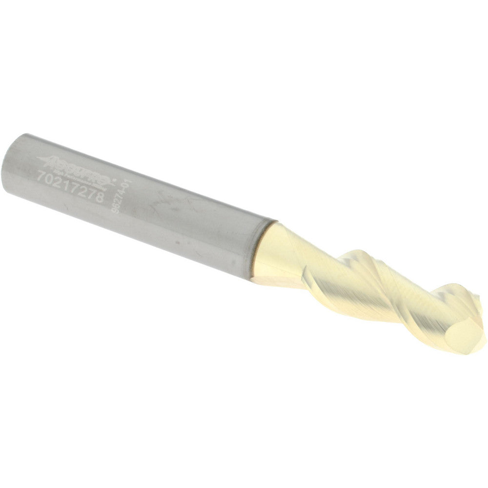 Accupro 313122 Corner Radius End Mill 5/16" Dia, 13/16" LOC, 45 deg Helix, Corner Radius End, Centercutting