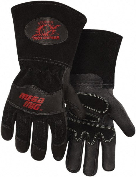 Steiner 0235-M Welding Gloves Size Large, Goatskin Leather, MIG Welding Application