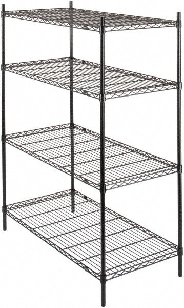 Value Collection 243663-4LEB Starter Unit Wire Shelving 4 Shelves