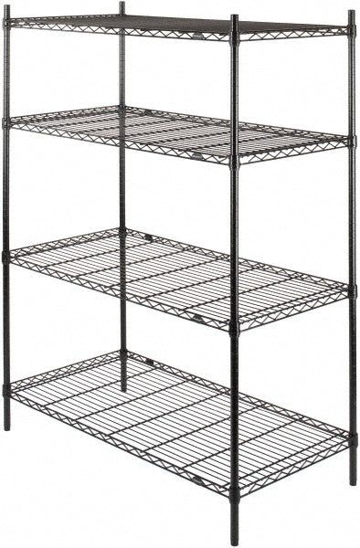 Value Collection 184863-4LEB Starter Unit Wire Shelving 4 Shelves