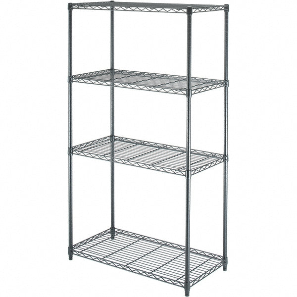 Value Collection 183663-4LEB Starter Unit Wire Shelving 4 Shelves