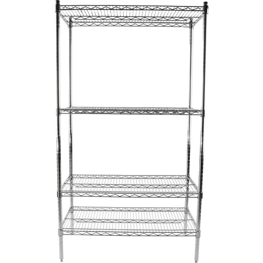 Value Collection 183663-4LC Starter Unit Wire Shelving 4 Shelves