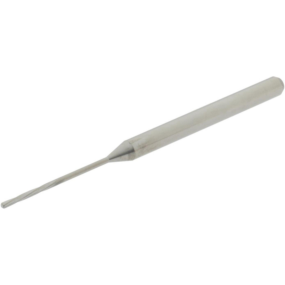 Hertel MR34-0346.281 Chucking Reamer 0.88 mm Dia, 50 mm OAL, 7 mm Flute Length, Spiral Flute, Straight-Cylindrical Shank, Solid Carbide