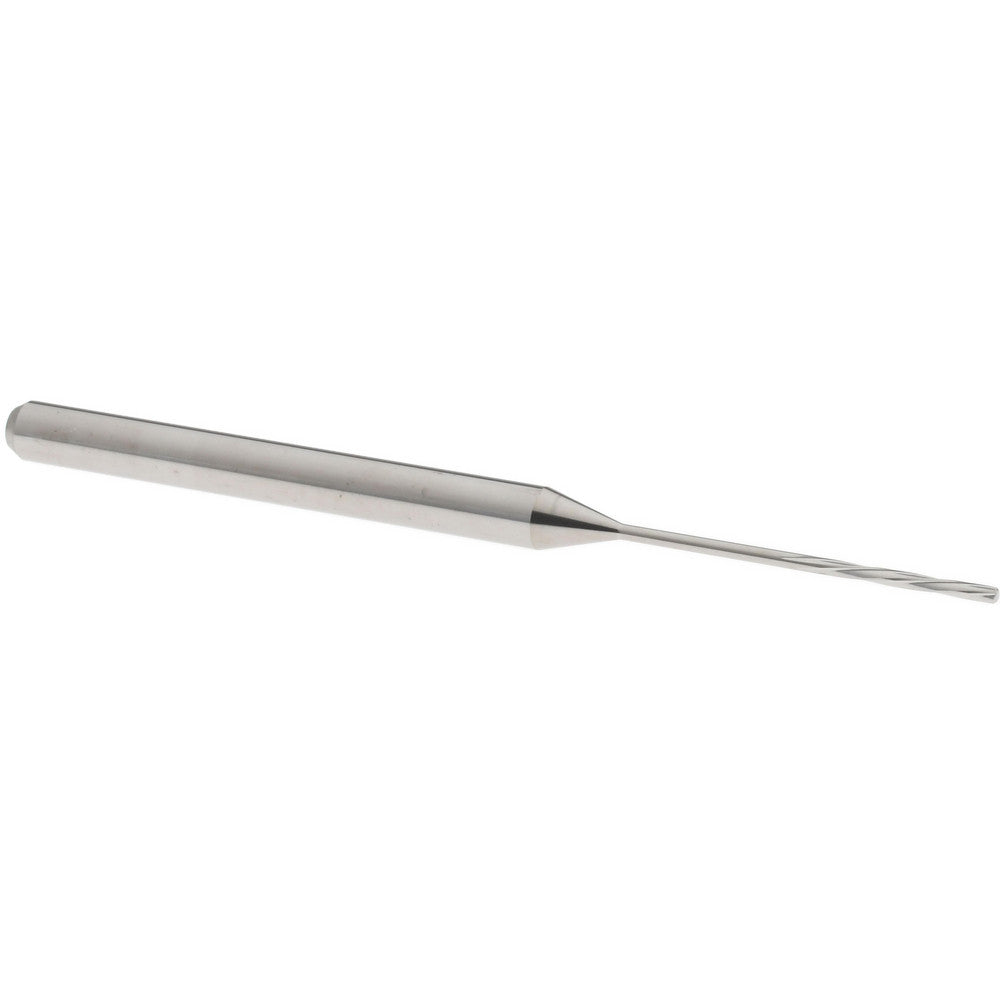 Hertel MR34-0307.281 Chucking Reamer 0.78 mm Dia, 50 mm OAL, 7 mm Flute Length, Spiral Flute, Straight-Cylindrical Shank, Solid Carbide