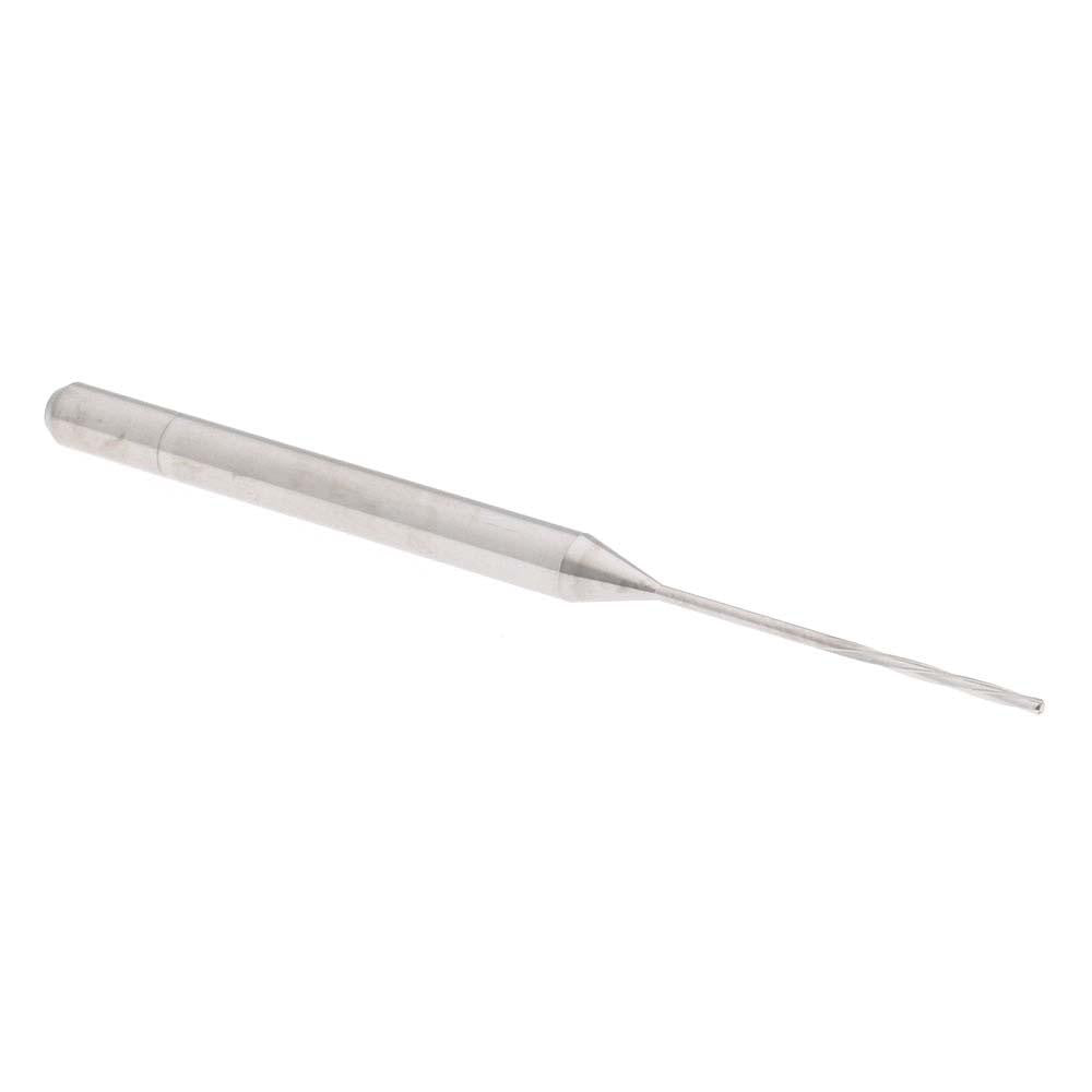 Hertel MR34-0283.281 Chucking Reamer 0.72 mm Dia, 50 mm OAL, 7 mm Flute Length, Spiral Flute, Straight-Cylindrical Shank, Solid Carbide