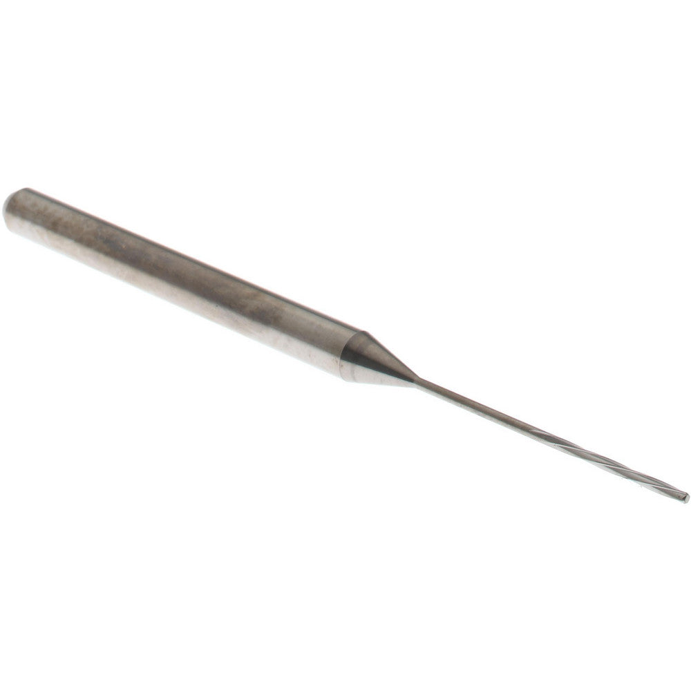 Hertel MR34-0268.281 Chucking Reamer 0.68 mm Dia, 50 mm OAL, 7 mm Flute Length, Spiral Flute, Straight-Cylindrical Shank, Solid Carbide