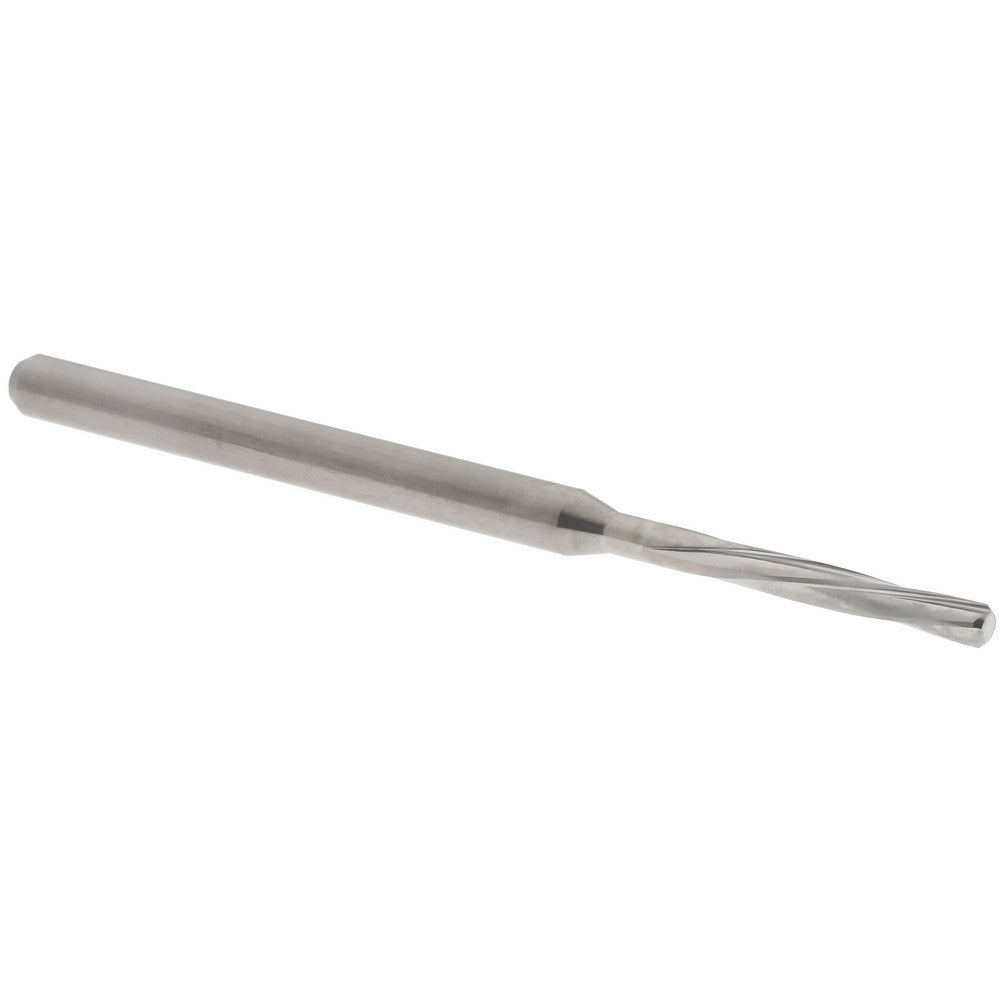 Hertel MR34-0736.406 Chucking Reamer 1.87 mm Dia, 50 mm OAL, 10 mm Flute Length, Spiral Flute, Straight-Cylindrical Shank, Solid Carbide