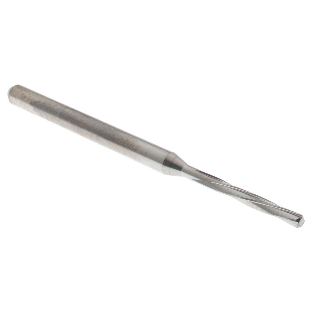 Hertel MR34-0646.406 Chucking Reamer 1.64 mm Dia, 50 mm OAL, 10 mm Flute Length, Spiral Flute, Straight-Cylindrical Shank, Solid Carbide