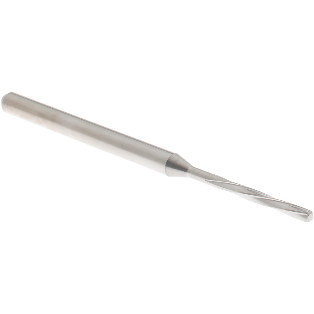 Hertel MR34-0586.406 Chucking Reamer 1.49 mm Dia, 50 mm OAL, 10 mm Flute Length, Spiral Flute, Straight-Cylindrical Shank, Solid Carbide