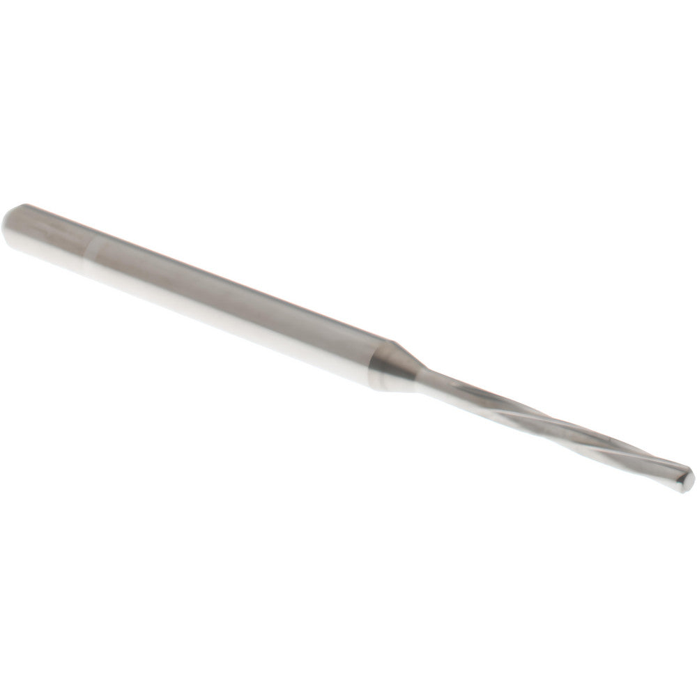 Hertel MR34-0602.406 Chucking Reamer 1.53 mm Dia, 50 mm OAL, 10 mm Flute Length, Spiral Flute, Straight-Cylindrical Shank, Solid Carbide