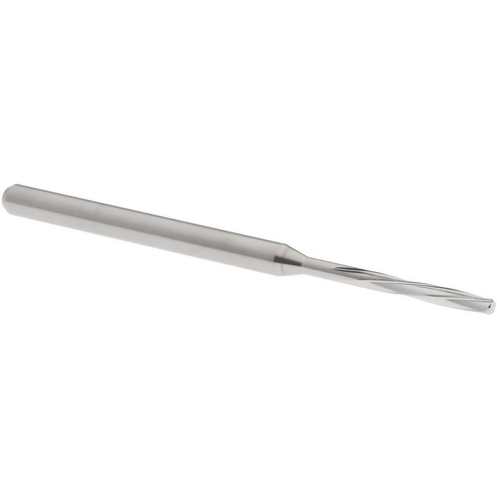Hertel MR34-0642.406 Chucking Reamer 1.63 mm Dia, 50 mm OAL, 10 mm Flute Length, Spiral Flute, Straight-Cylindrical Shank, Solid Carbide