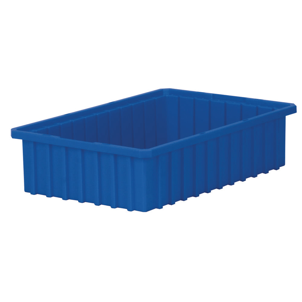 Akro-Mils 33164BLUE- Polyethylene Dividable Storage Tote 20 lb Capacity