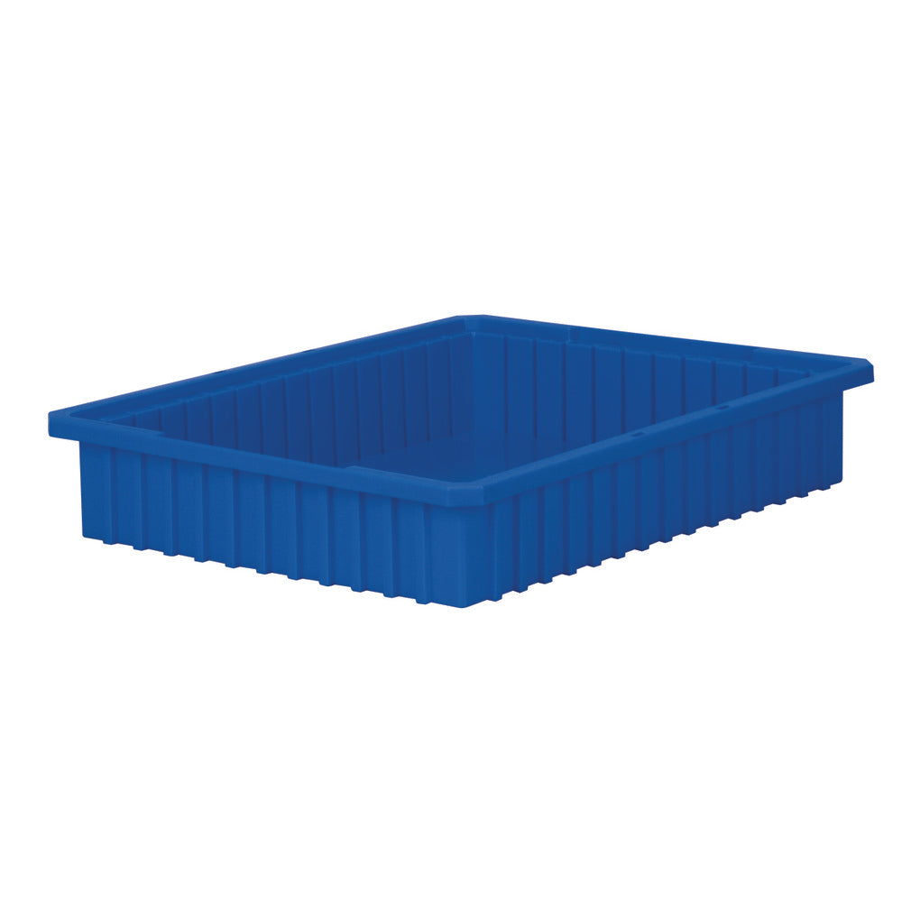 Akro-Mils 33224BLUE Polyethylene Dividable Storage Tote 30 lb Capacity