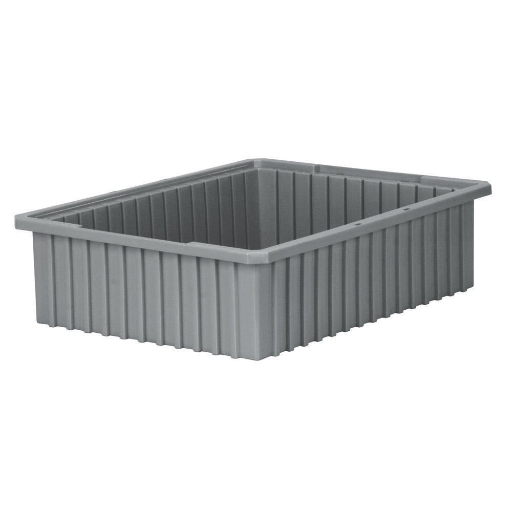 Akro-Mils 33226GREY Polyethylene Dividable Storage Tote 40 lb Capacity