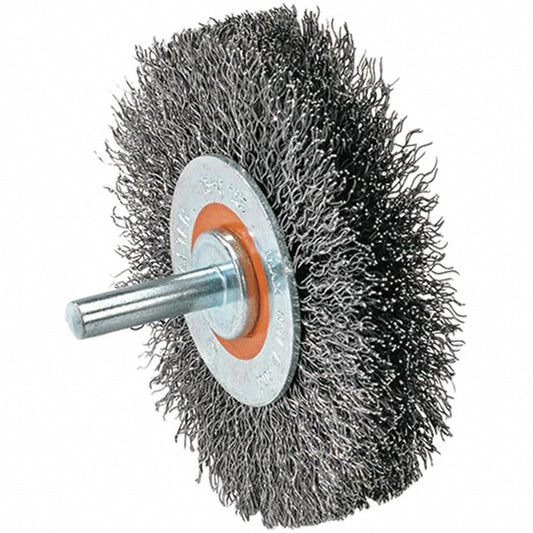 WALTER Surface Technologies 13C170 Wheel Brush 2" Wheel Dia, Crimped