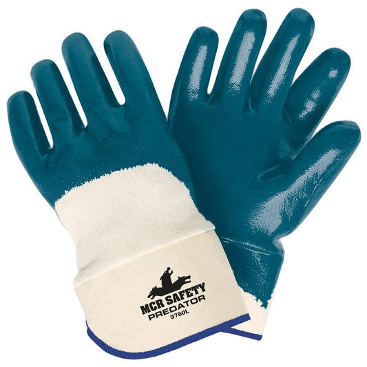 MCR Safety 9760 Work Gloves PredatorÂ® 9760, Size Universal, Nitrile-Coated Nitrile, General Purpose