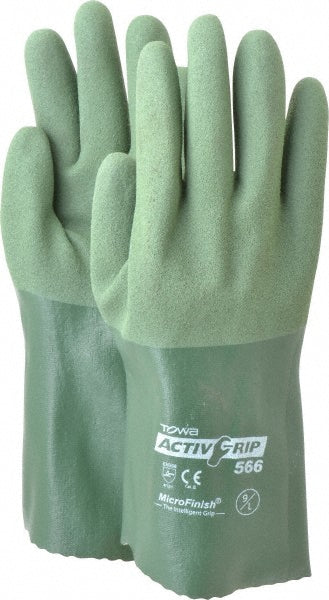 PIP 56-AG566/L Chemical Resistant Gloves ActivGripâ„¢ ActivGrip, Size Large, Nitrile-Coated, Nitrile, Supported