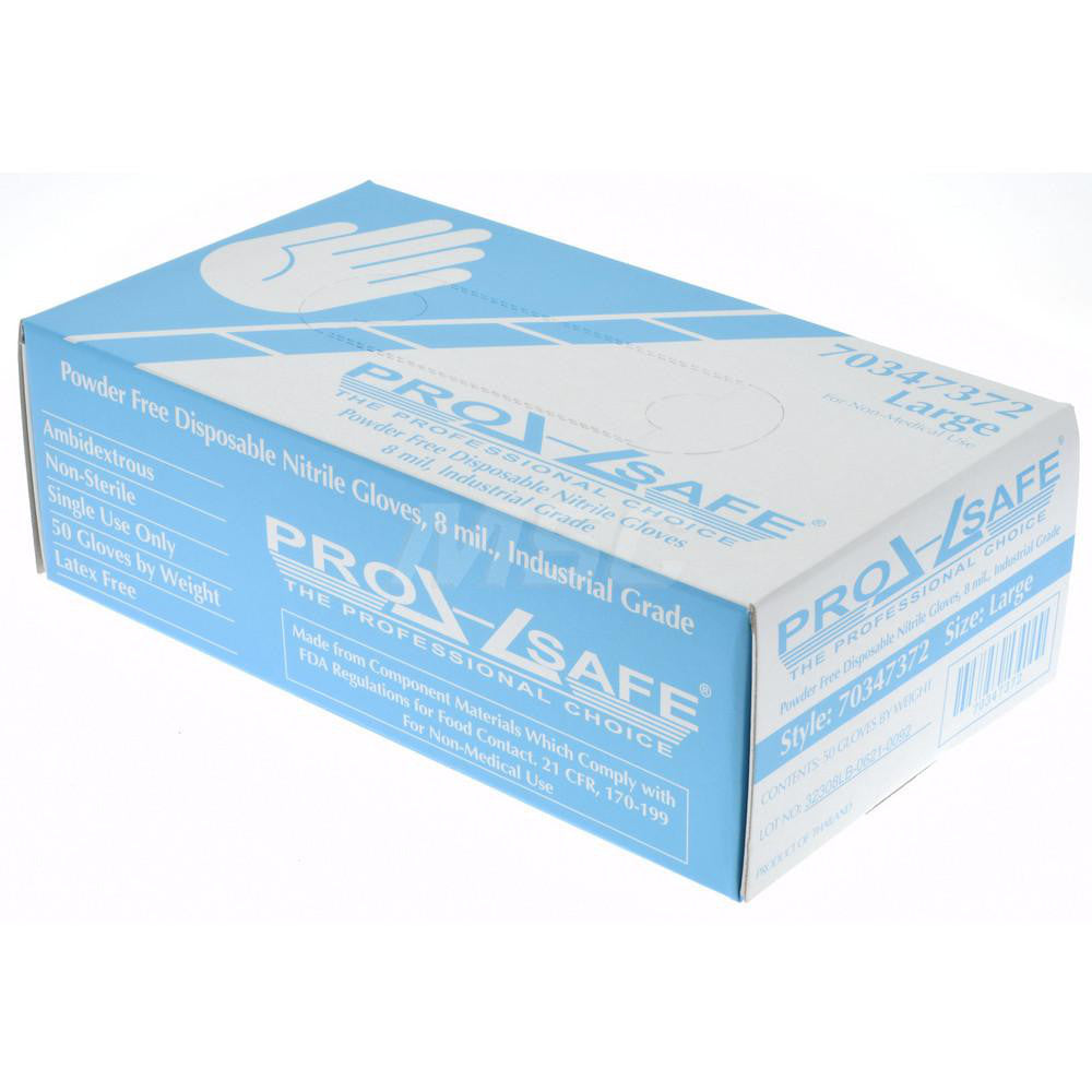 PRO-SAFE 32308LB240R5 Disposable Glove Size Large, 8.0 mil, Nitrile, General Purpose Grade, Powder-Free