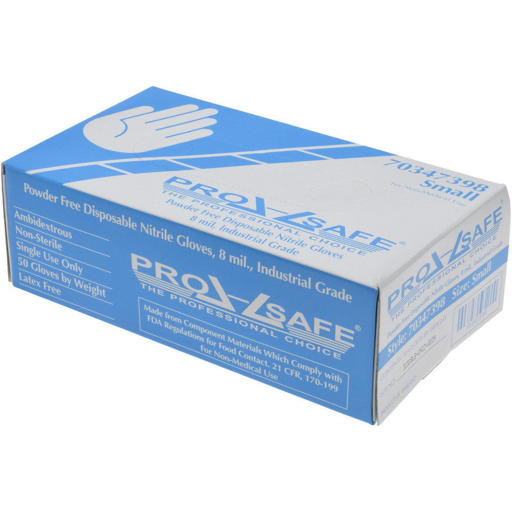 PRO-SAFE 32308LB240R3 Disposable Glove Size Small, 8.0 mil, Nitrile, General Purpose Grade, Powder-Free