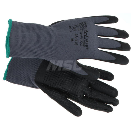 PRO-SAFE 45-110-M Work Gloves PRO-SAFE Size Medium, Nitrile-Coated Nylon, General Purpose