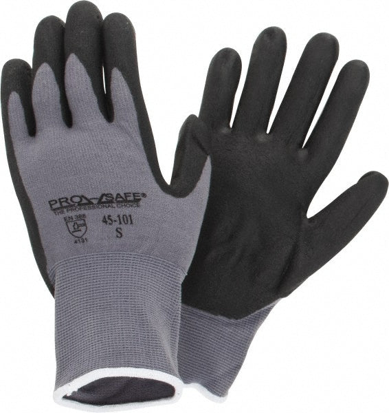 PRO-SAFE 45-101-S Work Gloves PRO-SAFE Size Small, Nitrile-Coated Nylon, General Purpose