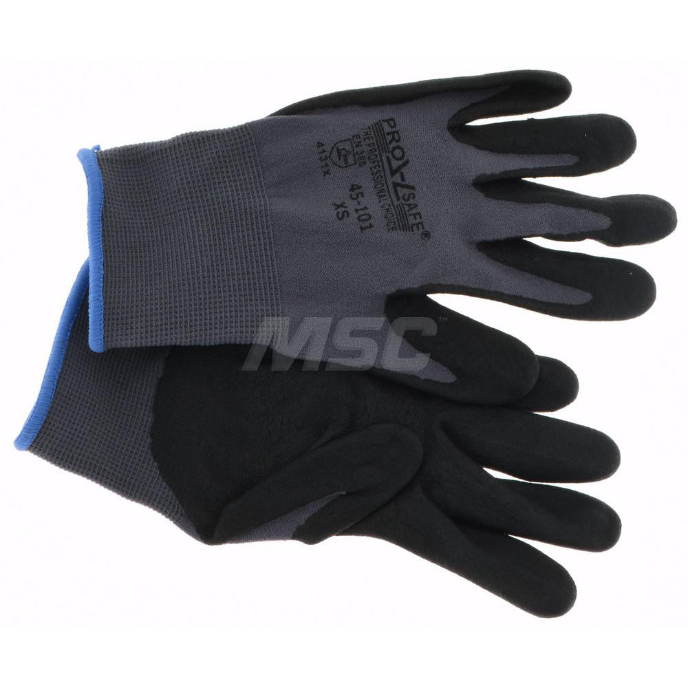 PRO-SAFE 45-101-XS Work Gloves PRO-SAFE Size X-Small, Nitrile-Coated Nylon, General Purpose