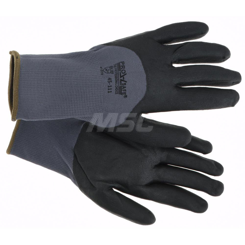 PRO-SAFE 45-111-S Work Gloves PRO-SAFE Size Small, Nitrile-Coated Nylon, General Purpose