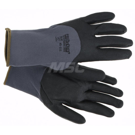 PRO-SAFE 45-111-S Work Gloves PRO-SAFE Size Small, Nitrile-Coated Nylon, General Purpose