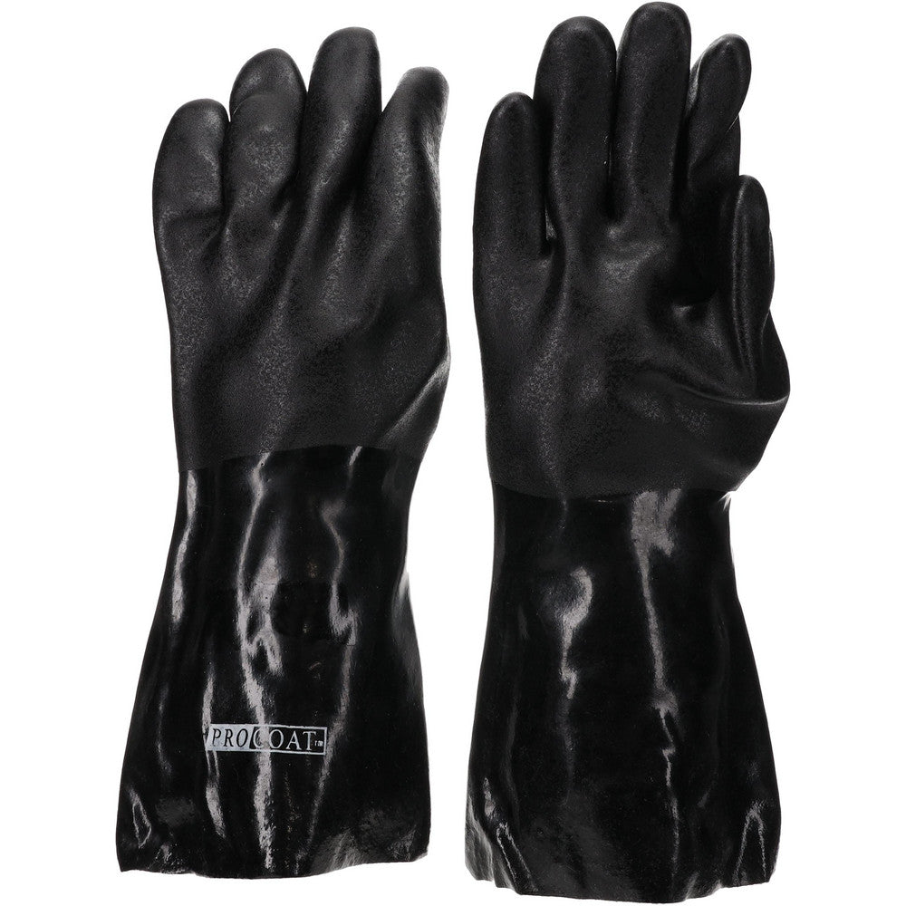 PRO-SAFE PS-58-8040DDNB Chemical Resistant Gloves PRO-SAFE Size Large, Polyvinylchloride, Supported