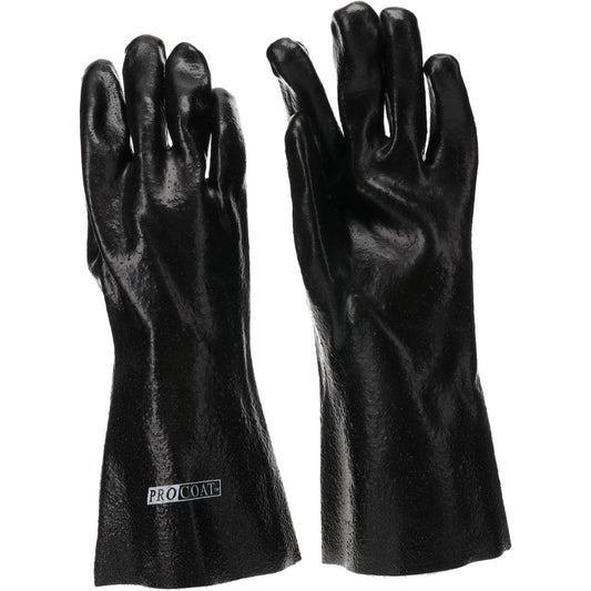 PRO-SAFE PS-58-8040RNB Chemical Resistant Gloves PRO-SAFE Size Large, Polyvinylchloride, Supported