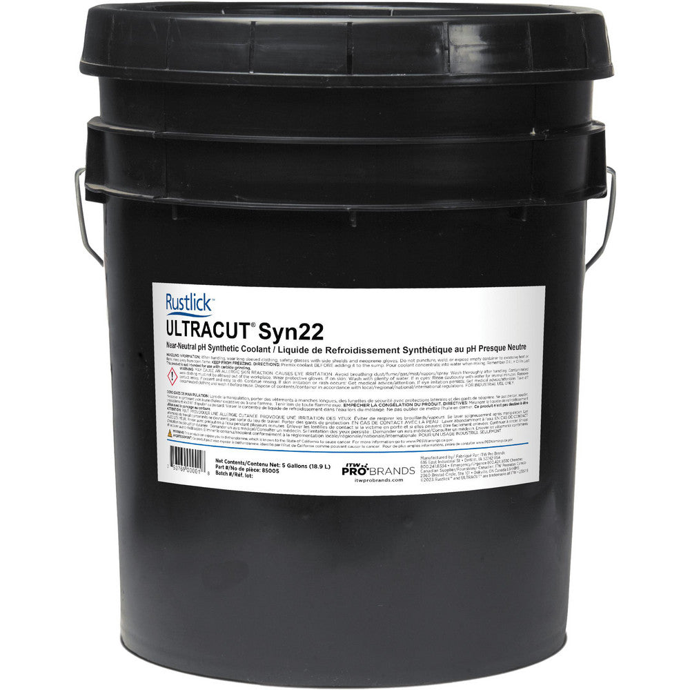Rustlick 85005 Cutting, Metalworking & Metalworking Fluid RustlickÂ® Cutting Fluids, Liquid, Semi-Synthetic & Synthetic, 5 gal Pail
