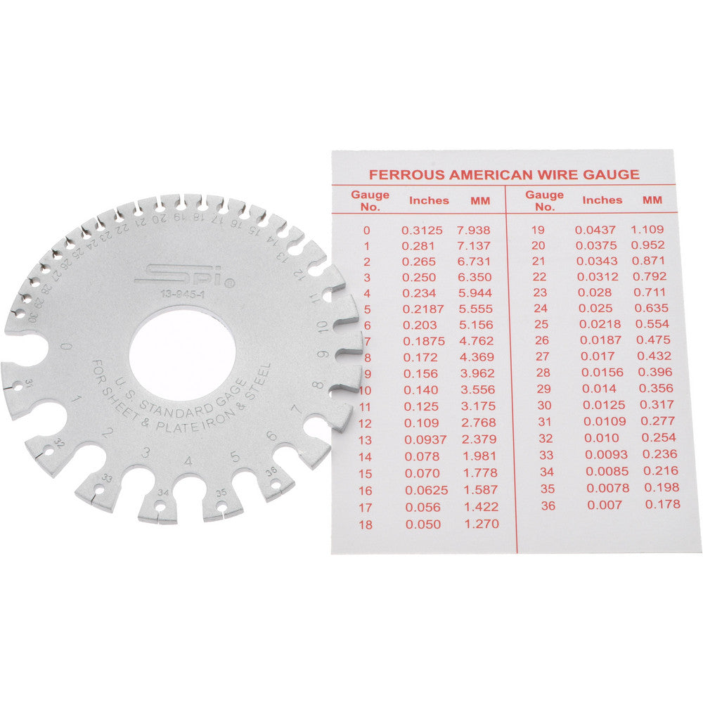 SPI 13-945-1 #36 Steel Wire and Sheet Metal Gage