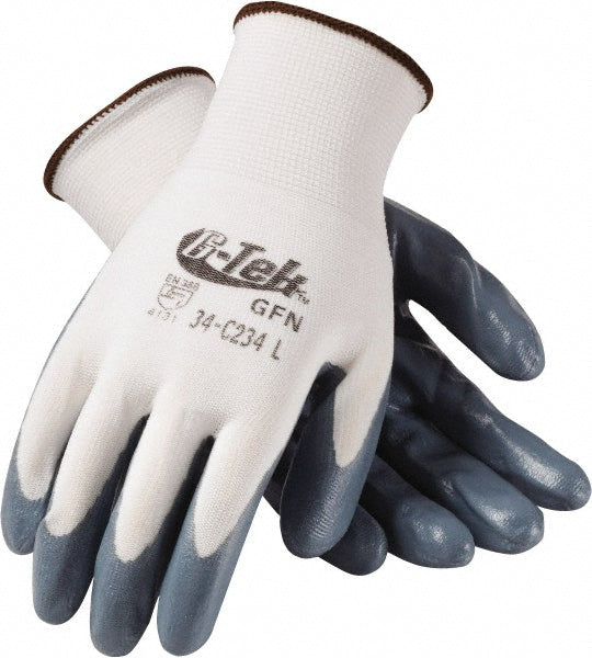 PIP 34-C234/S Work Gloves G-TekÂ® GFN 34-C234, Size Small, Nitrile-Coated Nylon, General Purpose