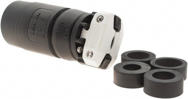 Hubbell Wiring Device-Kellems HBL21414B 250 VDC, 600 VAC, 20, 30 Amp, NonNEMA Configuration, Industrial Grade, Self Grounding Receptacle